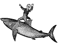 Picture: Damasio and the shark. 